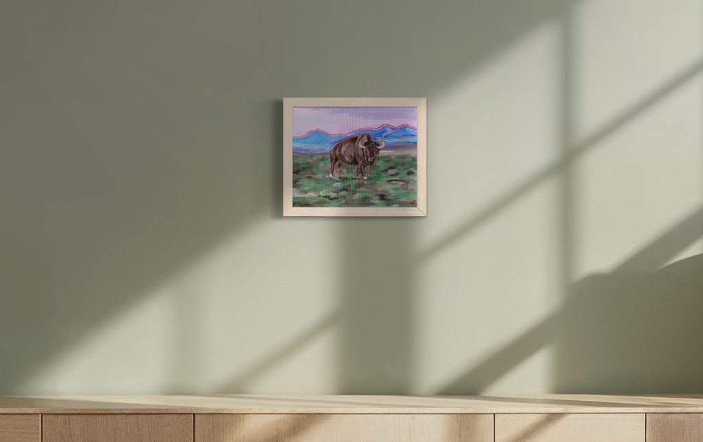 Original Bison Acrylic Painting