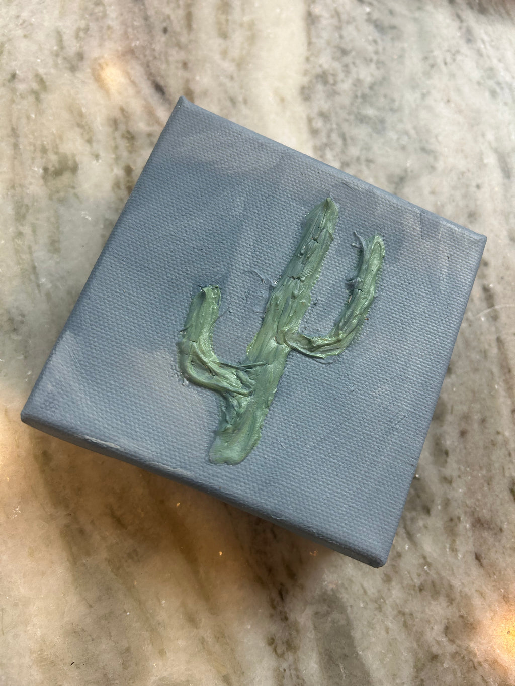 Original Acrylic Blue Hour Cacti Set (3)