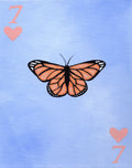 Original Lucky Monarch Butterfly Acrylic Painting